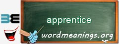 WordMeaning blackboard for apprentice